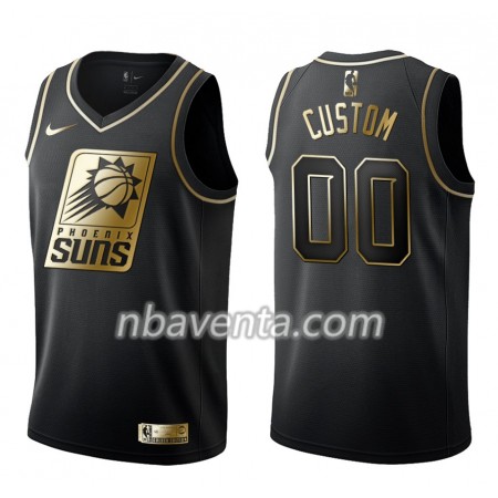 Camiseta Hombre Phoenix Suns Personalizadas Nike Negro Golden Edition Swingman